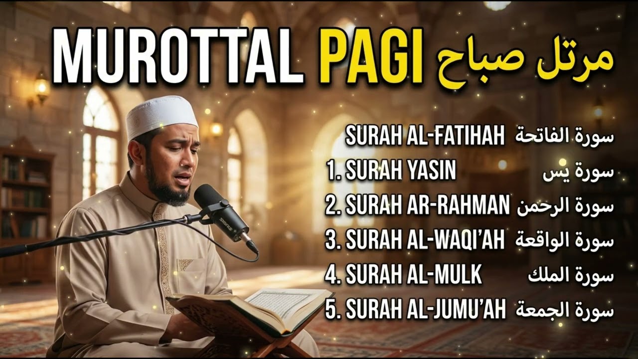Murottal Pagi | Al Fatihah | Yaasiin| Ar Rahman | Al Waqiah | Al Mulk | Al Jumu'ah