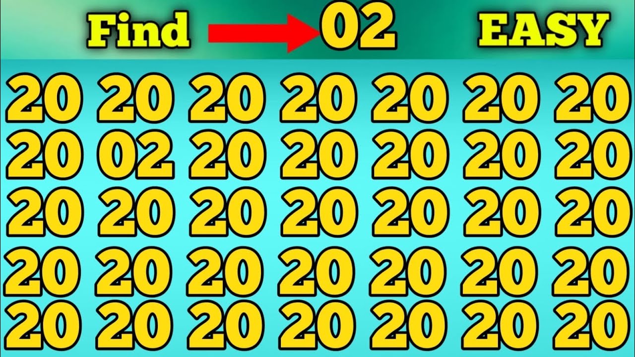 👓 If You Have Sharp Eyes, You’ll Spot the Number Instantly!