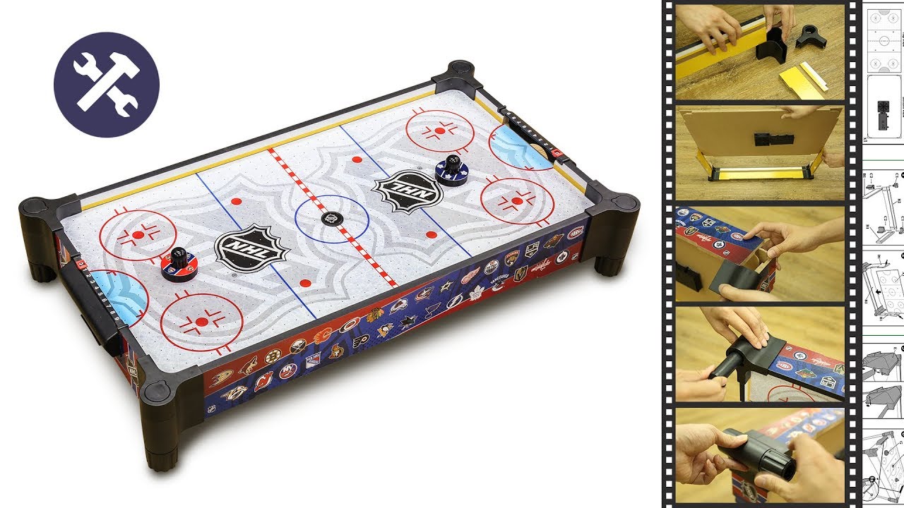 NHL 27” - 32” Large Wood Tabletop Air Hockey