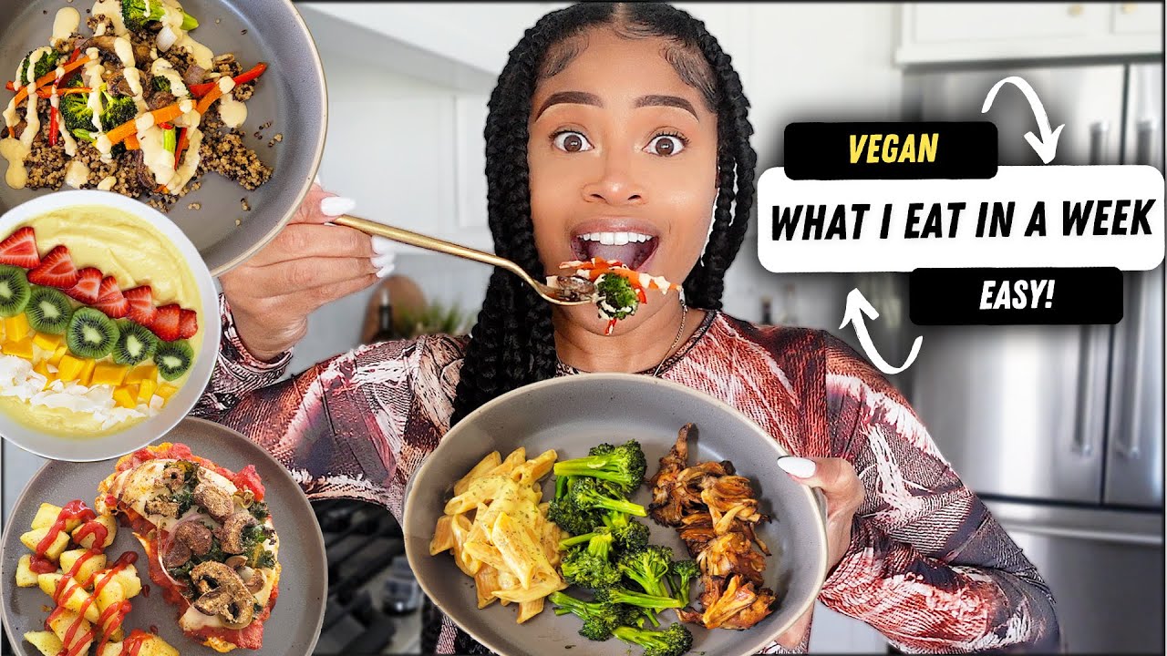 WHAT I EAT IN A WEEK 🥑 (easy + homemade vegan meals!)