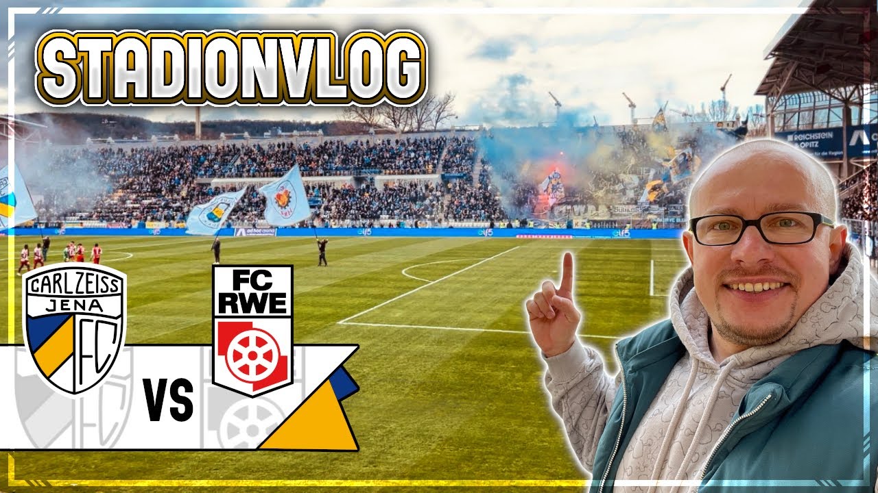 THÜRINGENDERBY kurz vor ABBRUCH 🧨🔥 | FC Carl Zeiss Jena vs. FC Rot-Weiß Erfurt | StadionVlog