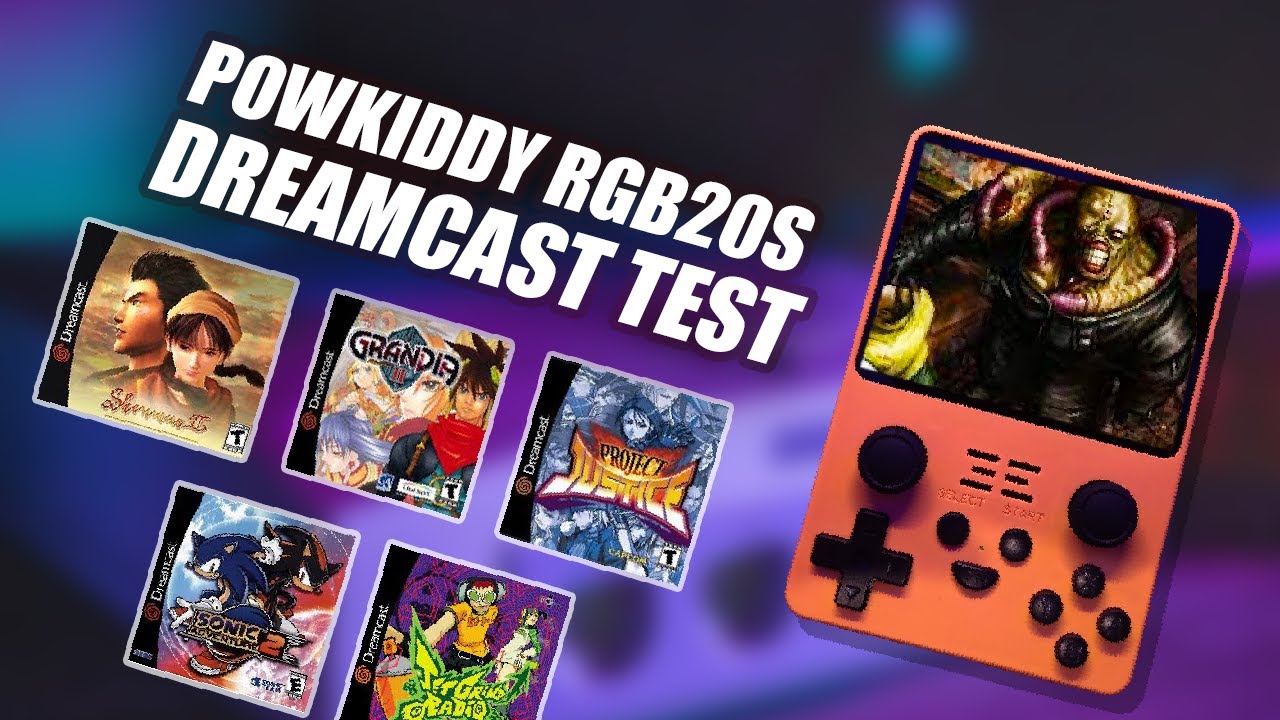 Powkiddy RGB20s 20+ Dreamcast Games test!