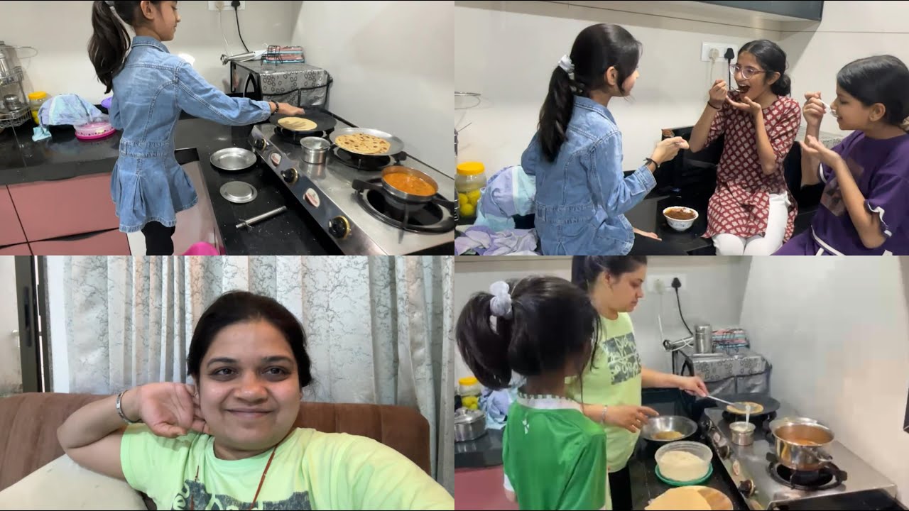મારી દીકરી રસોઈ બનાવતા શીખી ગઈ છે🧿😘