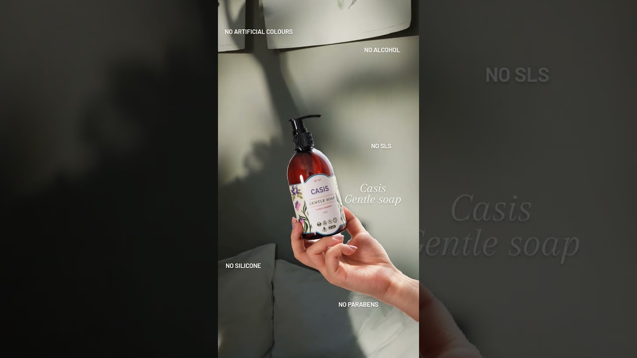 gentle soap, gently wash your hands and more...