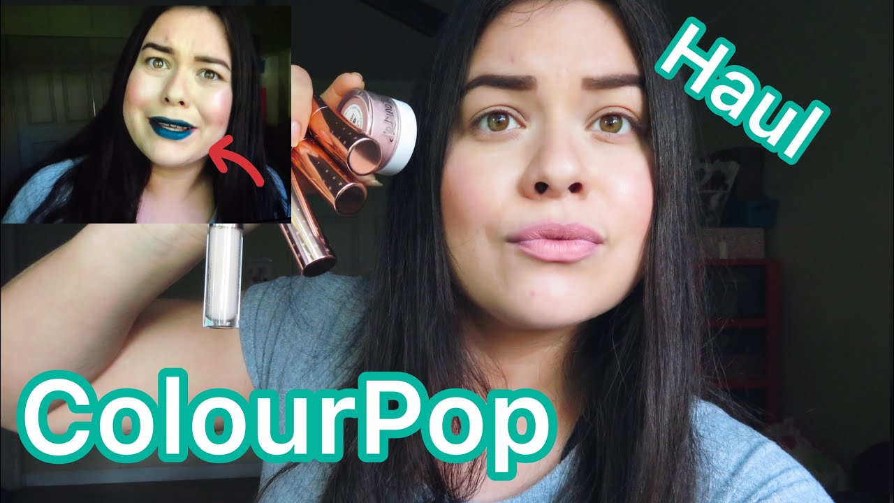 COLOUPOP lux lipstick and luster dust review | trying on TEAL lipstick!