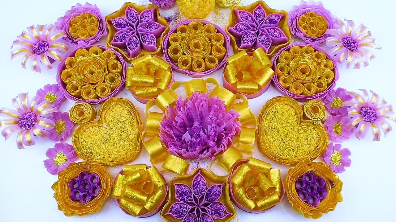 ASMR soap with starch. Crushing crunchy soap flowers with glitter, soap roses and soap balls.