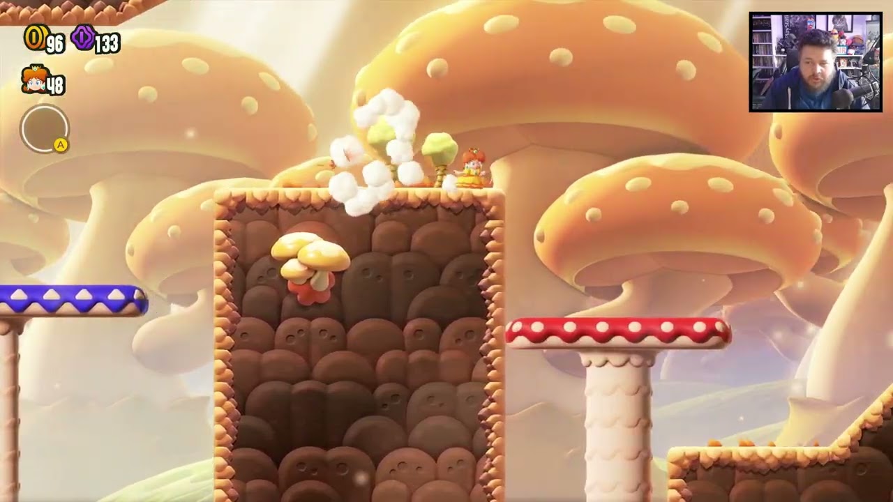Super Mario Bros. Wonder - World 5: Fungi Mines Playthrough VOD