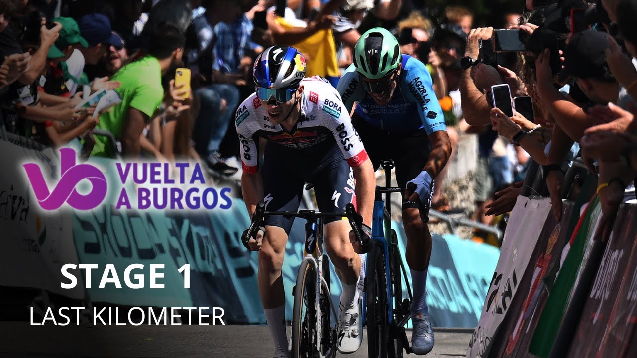 Vuelta a Burgos 2025 - Stage 1 Last Kilometer - Crash of the two main favorites... and a great duel