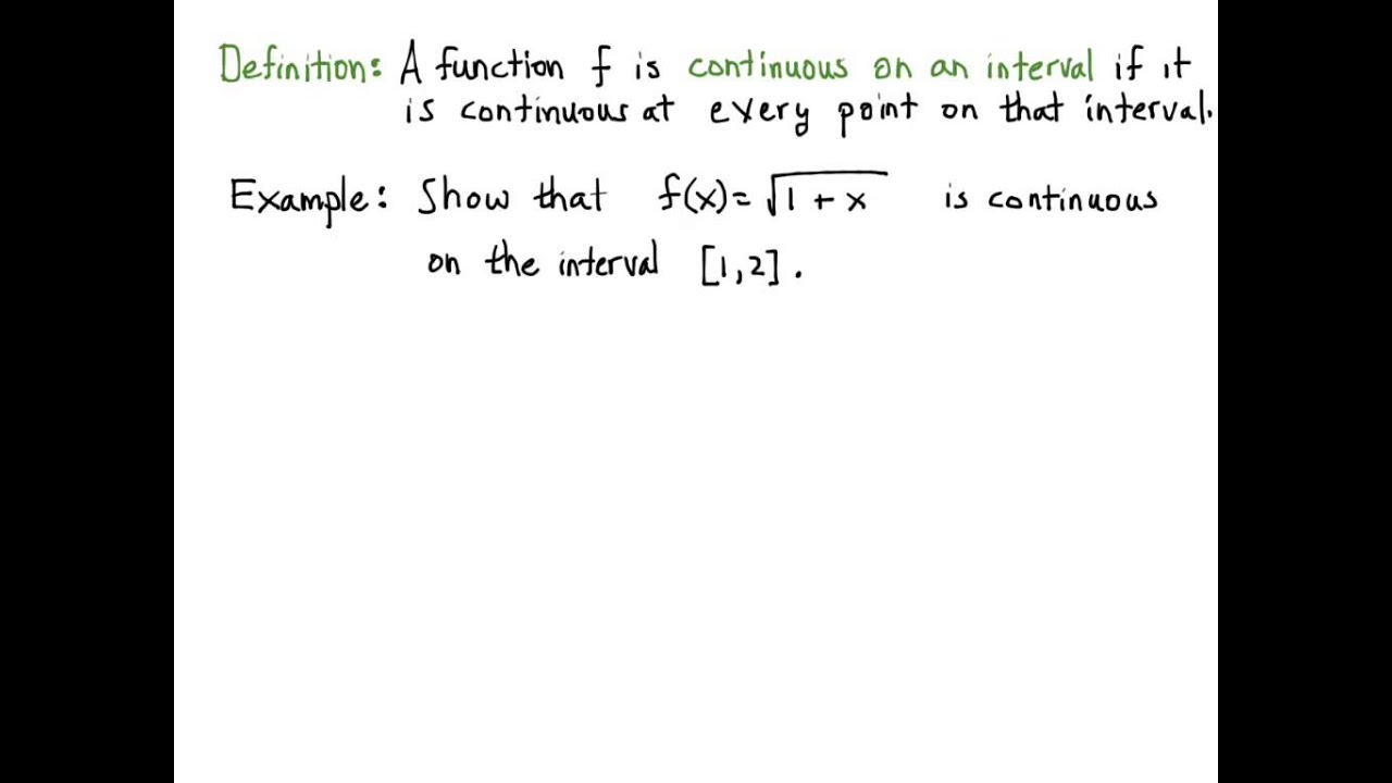 C2.4 Continuity