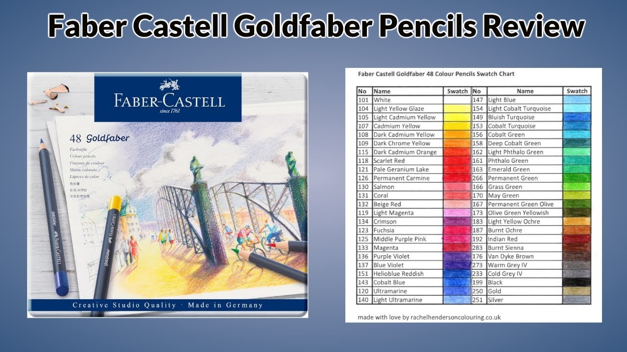 Обзор карандаша Faber Castell Goldfaber и сравнение с Polychromos