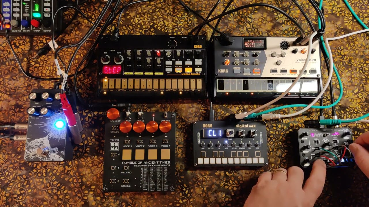 #jamuary2026... Cozy fireside madness..  [Volca Beats | Drum] [RoAT] [FX Wizard] [NTS-1] [Timeslip]