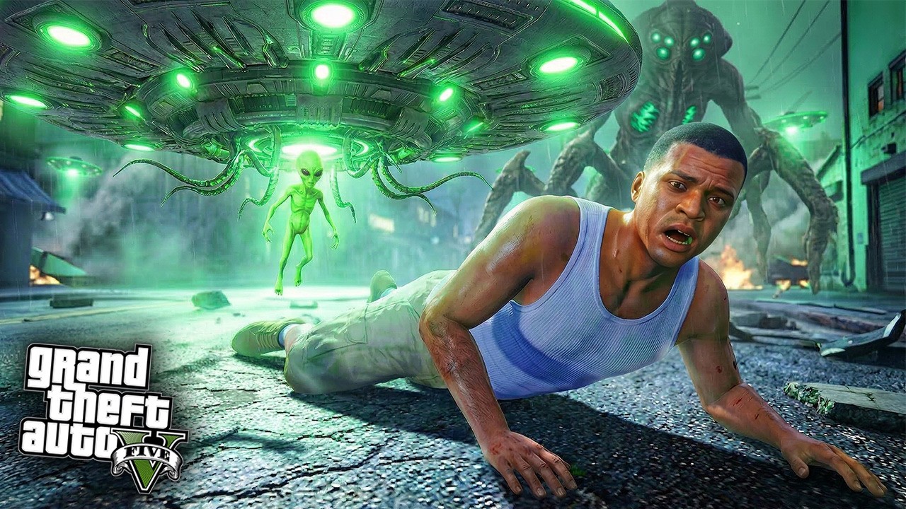 Franklin Escape From Zombie in GTA 5 Telugu