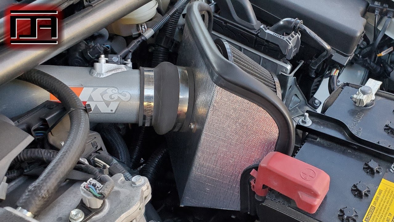 Thermo-Tec Heat Barrier / Wrap on K&N Typhoon Intake Heat Shield to Lower AIT (Scion tC2 / tC2.5)