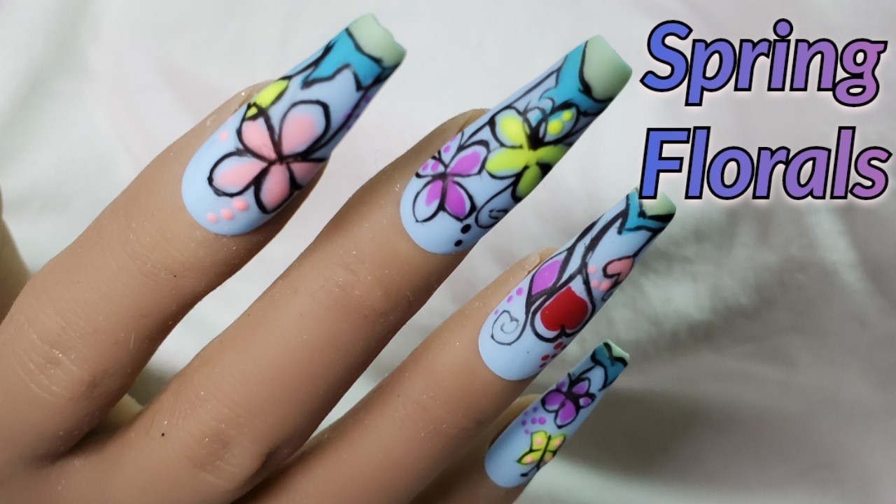 🌸 Spring Floral Nails: Working Outside My Comfort Zone