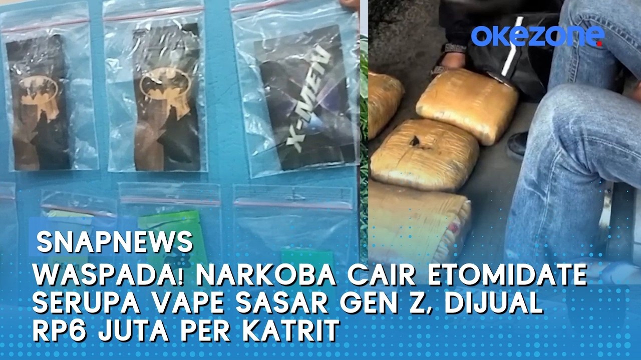 Waspada! Narkoba Cair Etomidate Serupa Vape Sasar Gen Z, Dijual Rp6 Juta per Katrit | Snapnews
