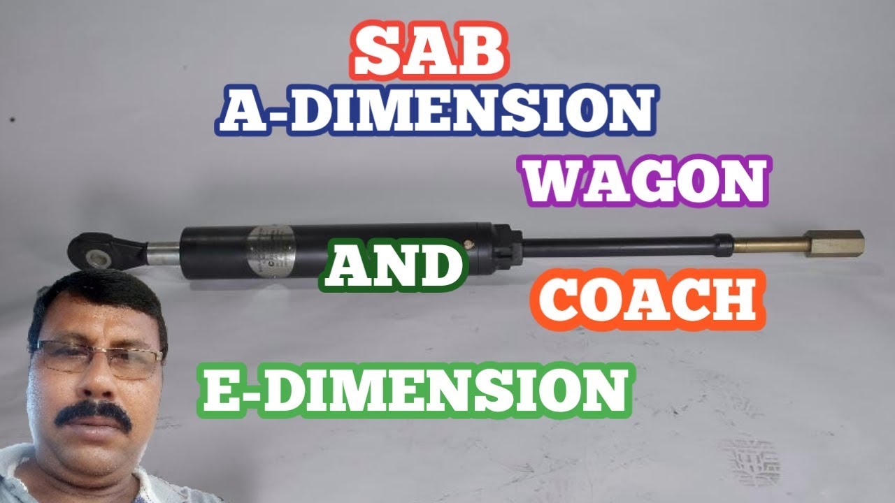 SAB.A&E DIMENSION AIR BRAKE SYSTEM EXPLAIN BY #RAILWAYMECHANICALINFO.B.K.DUTTA.