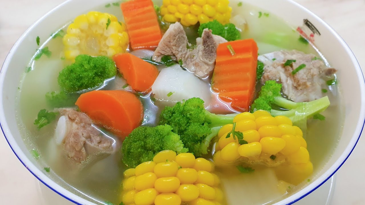 vlog 163 # Canh Sườn Hầm Rau Củ ngon bổ dưỡng dễ làm