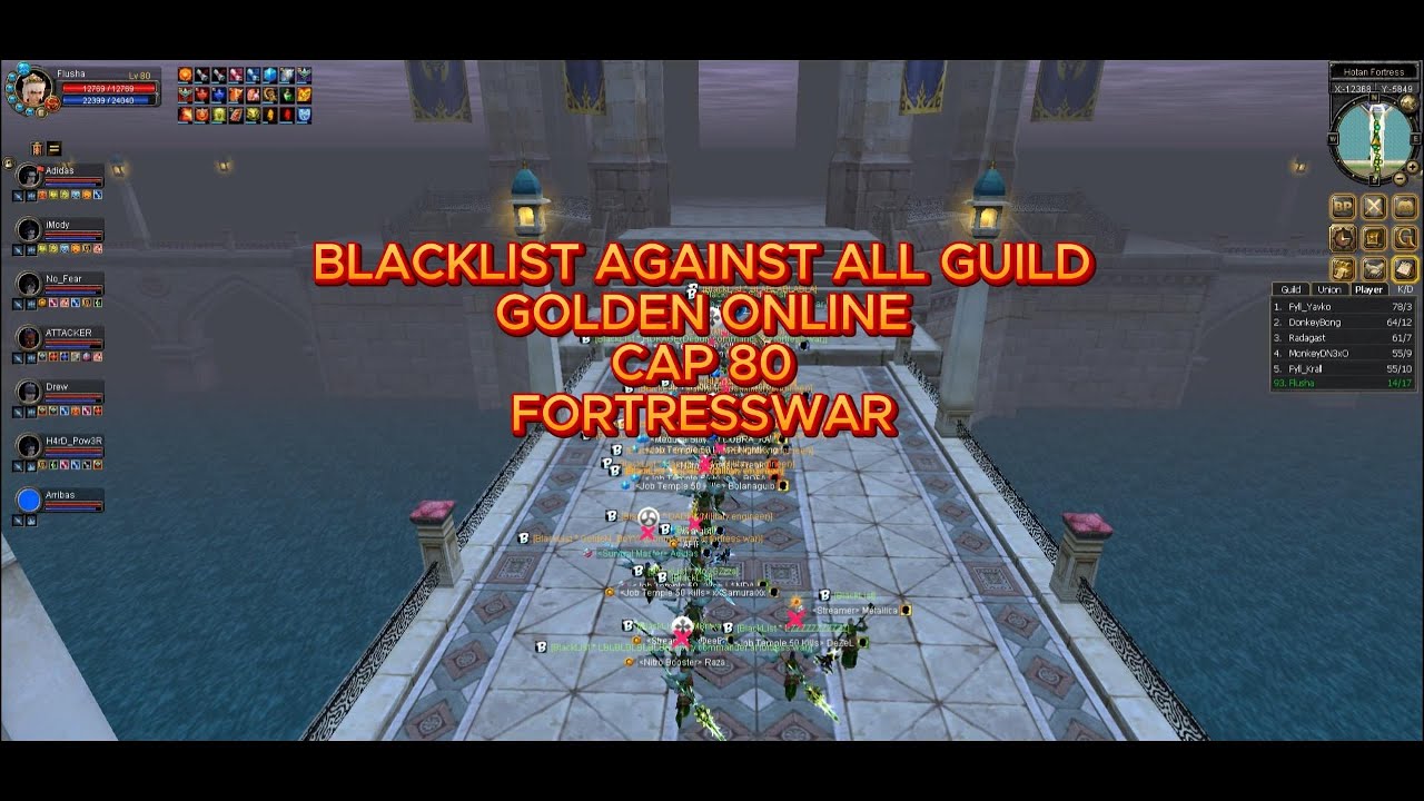Golden Online CAP 80 BLACKLIST GUILD - HOTAN FORTRESS WAR!