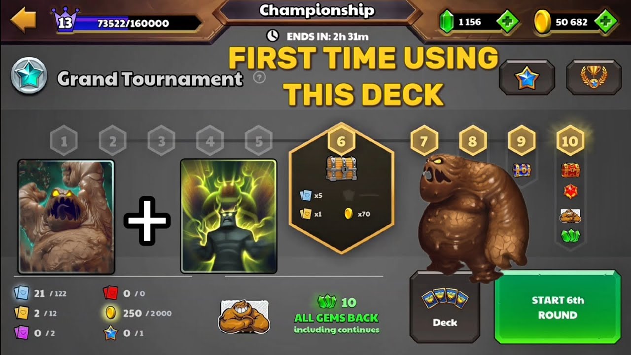FIRST TIME Using Giant Mud Elemental Deck in MUD TOURNAMENT | Castle Crush Tournament