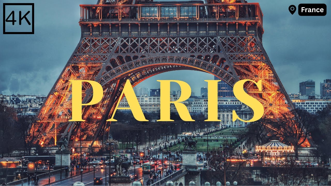 PARIS 4K France 4K - The City of Light- Four Season- Music Chill -Cinematic Film 