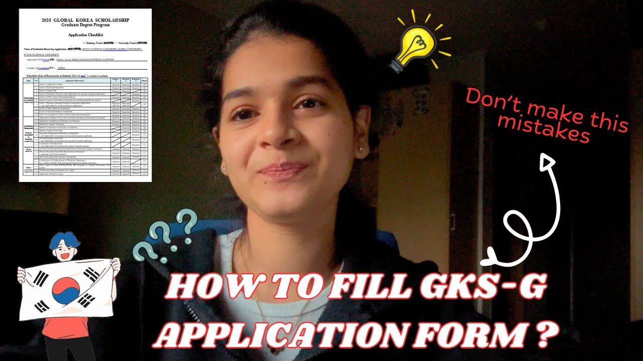 How to fill GKS Application Form | Step-By-Step-Guide | GKS-G 2025