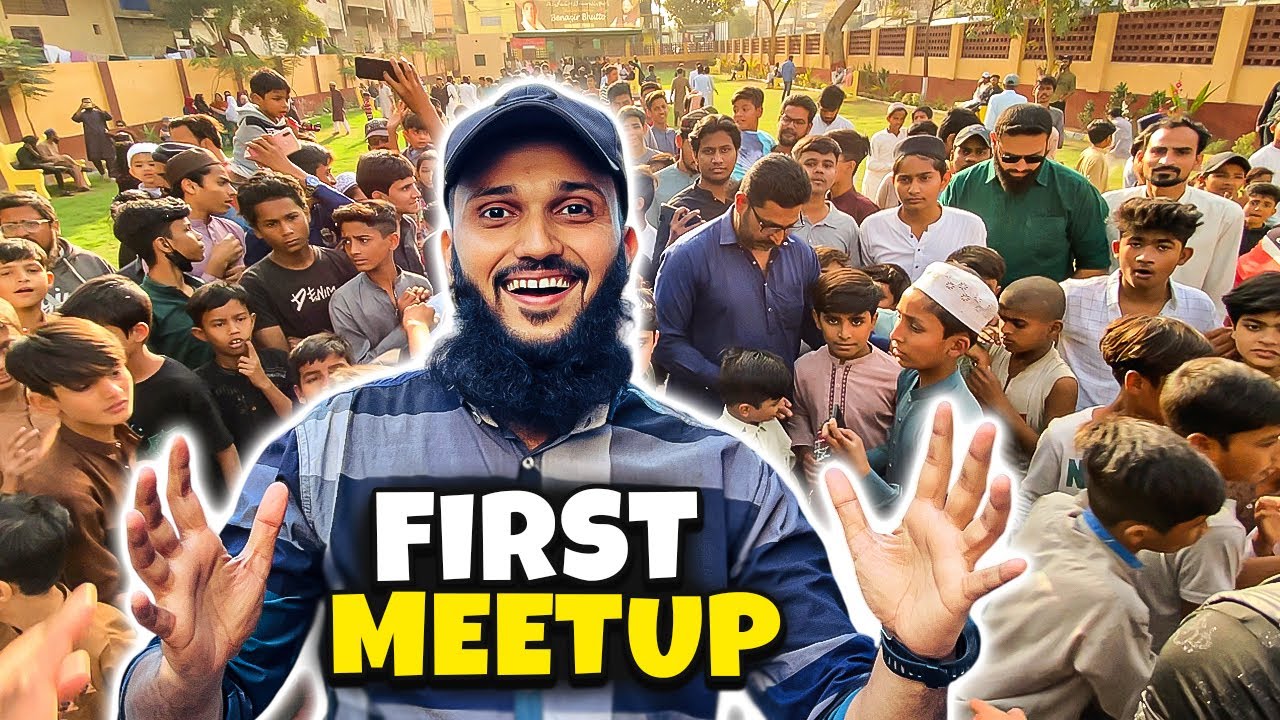 My First Meetup 😍 End ma bhagna para crowd bht tha 🥵  Fahad Bhai Official