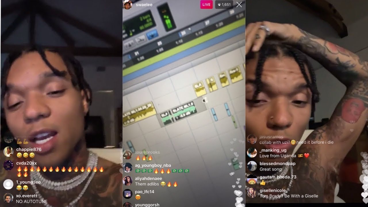 Swaelee new music coming soon on instagram live