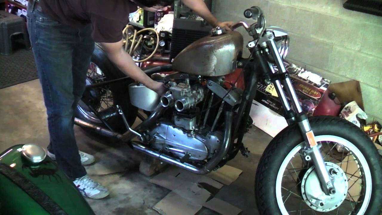 ironhead kickstart 1960 harley sportster project