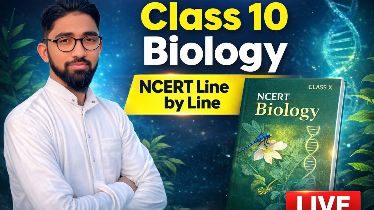 "Class 10th Biology | जैव प्रक्रम (Life Processes) | NCERT लाइन बाय लाइन || 