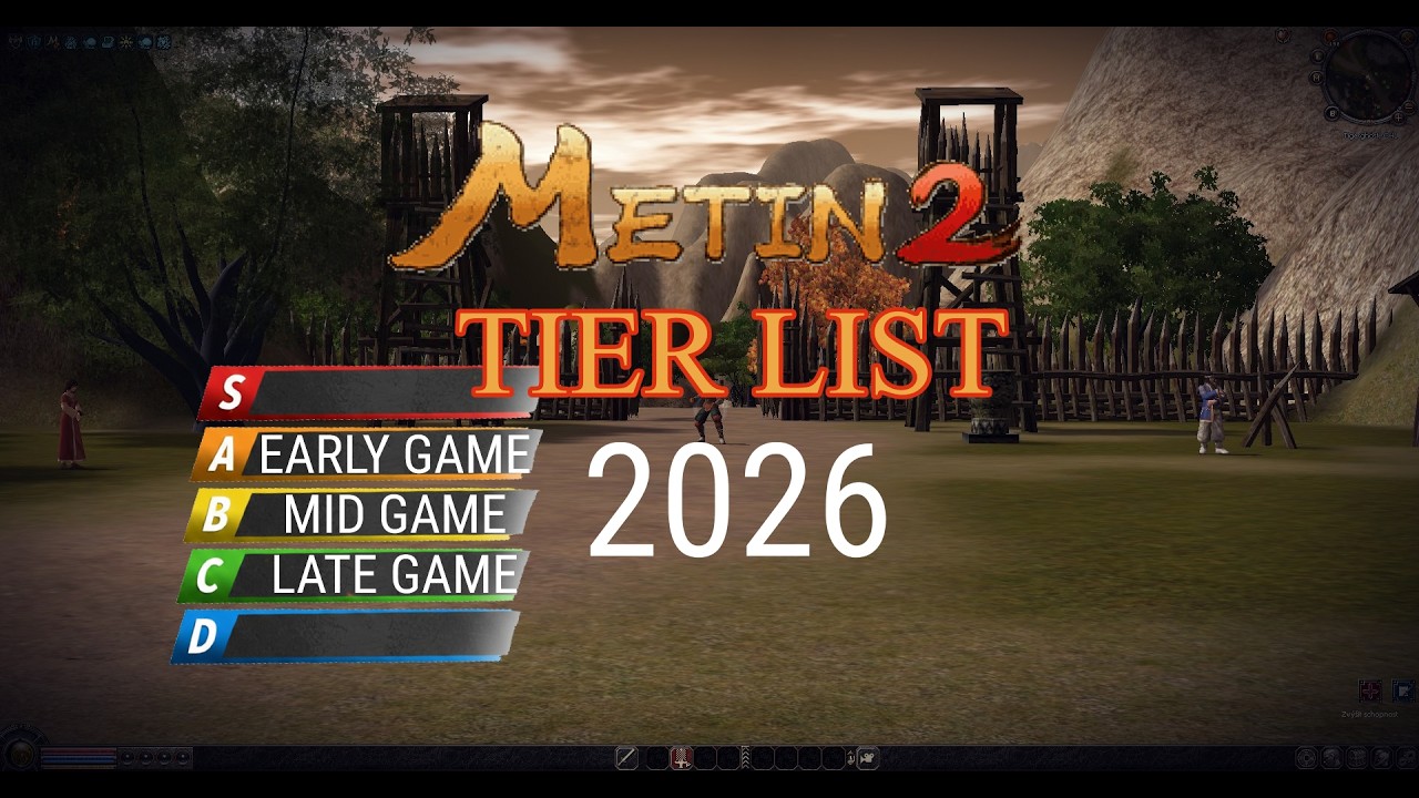 METIN2 - CLASS TIER LIST 2026 (EARLY, MID, LATE GAME)