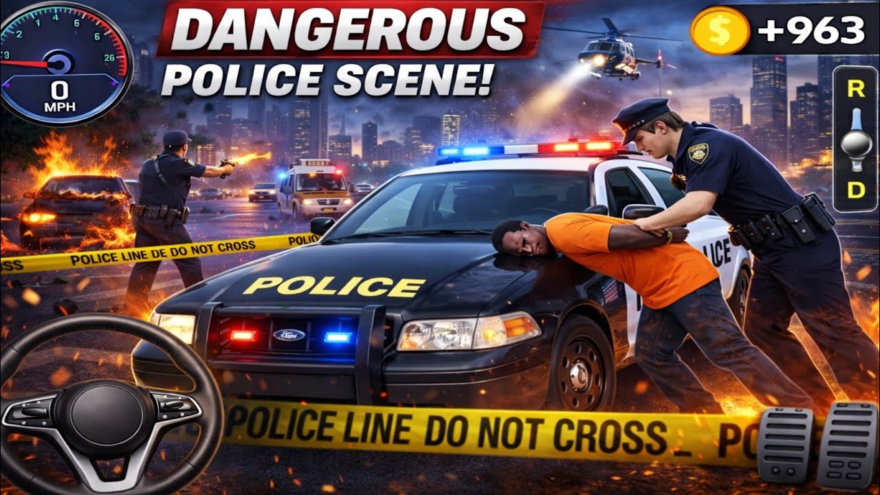 Police Car Chase Simulator 3D Game - Real Cop Cars Driving Simulator 2025 - Android GamePlay