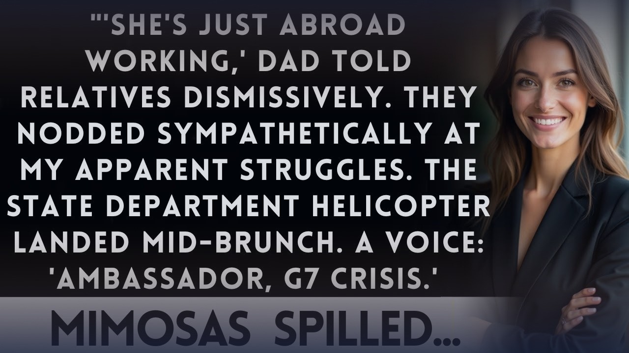 Dad Told Relatives She's Just Abroad Working—Until the Ambassador's Helicopter Landed on His Lawn...