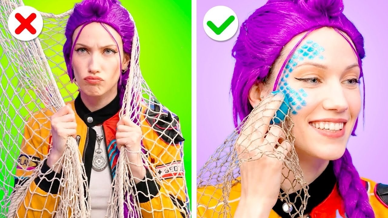 Rumi’s K-Pop Zeemeermin Transformatie ✨ Stijlvolle Mermaid Makeover & Beauty Tricks