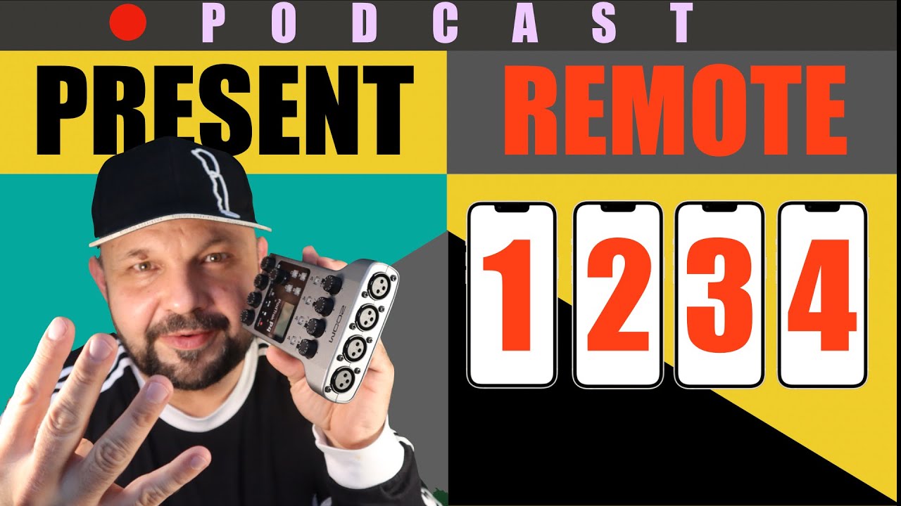 How to RECORD PODCASTS w/4 persons present + max 4 remote guests - featuring RØDE CONNECT!