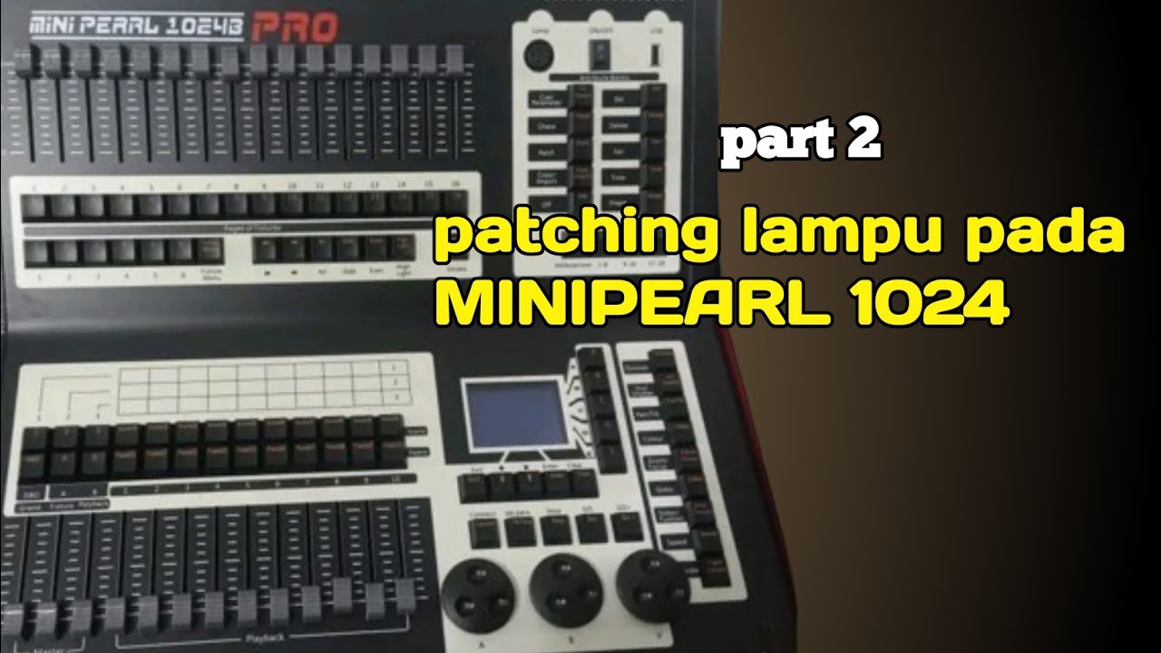 patching lampu pada mixer mini pearl 1024 @Sibud