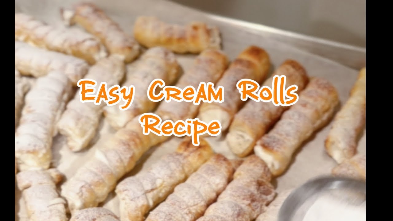Easy Cream Rolls Recipe 🫶