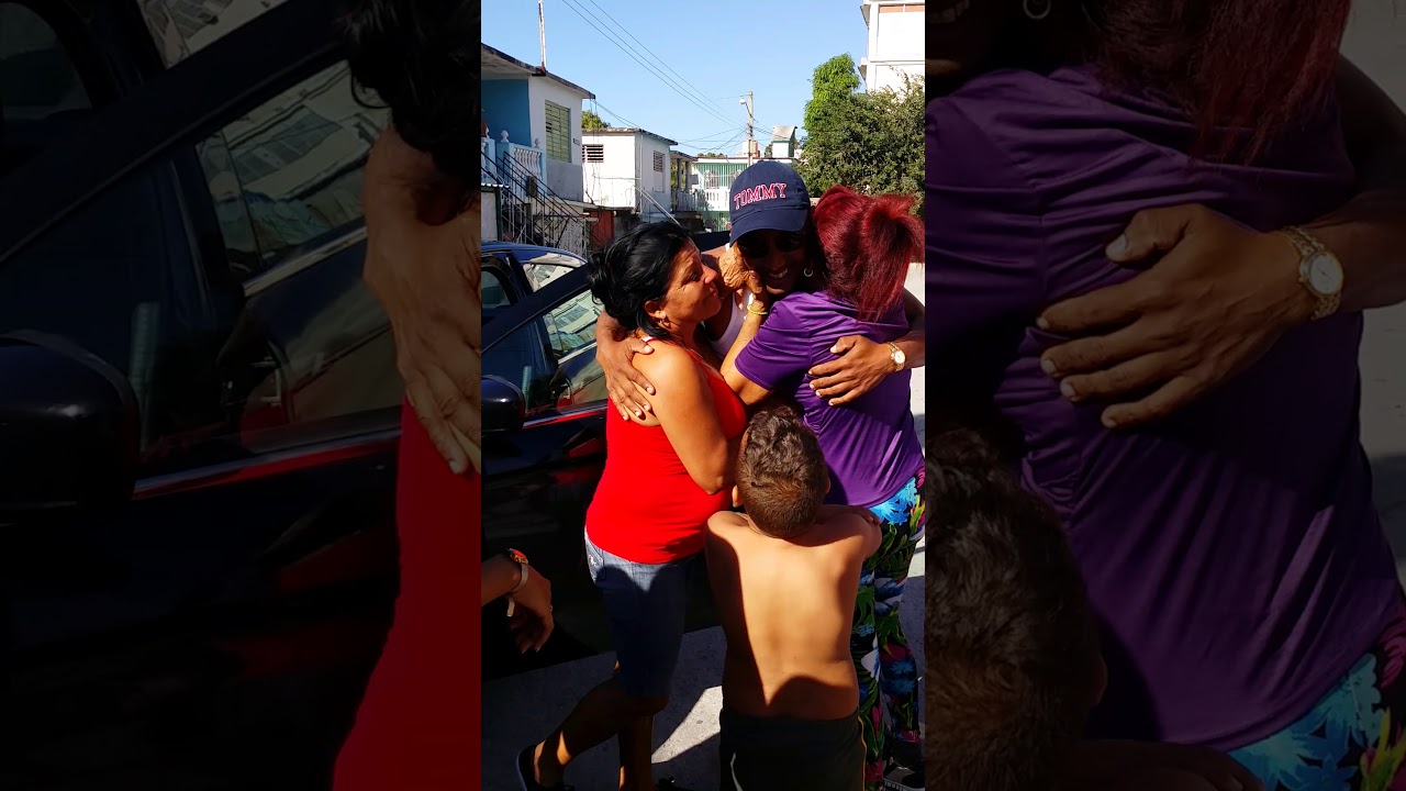 Viaje sorpresa en las Tunas, Cuba de dos primos a la familia