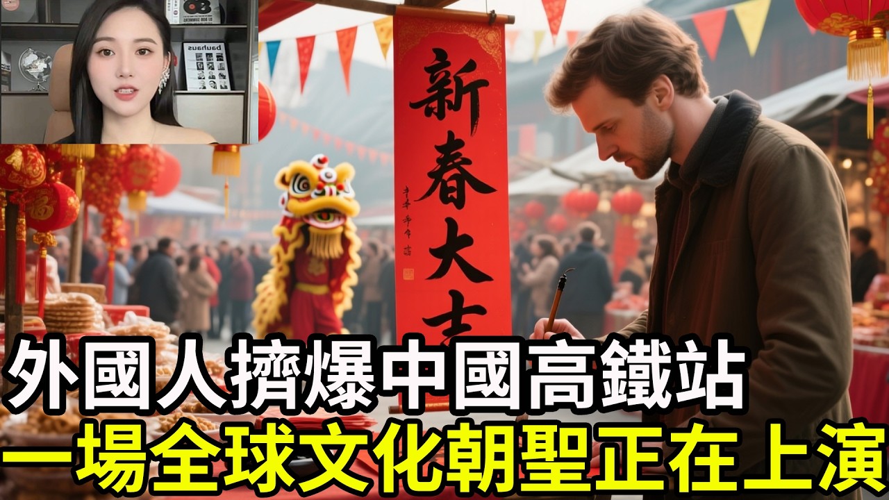 春運大反轉！外國人擠爆中國高鐵站，一場全球文化朝聖正在上演。西方媒體直呼不可思議！