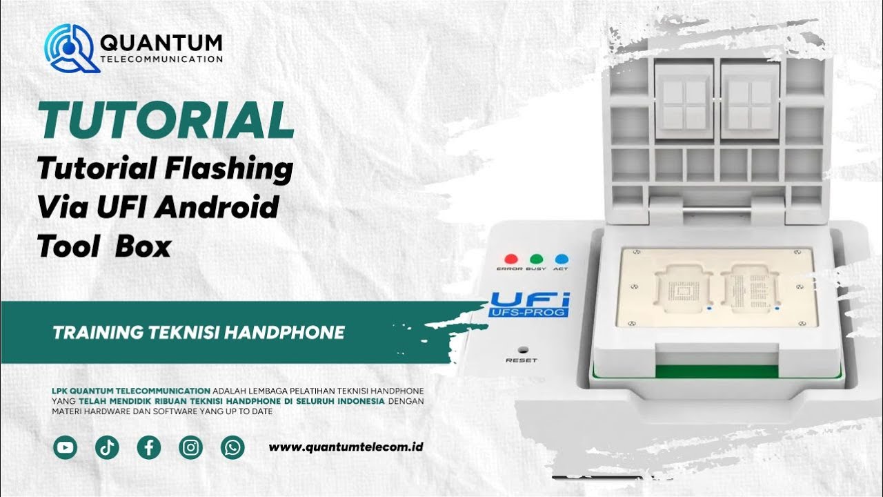 Tutorial Flashing Via UFI Android Tool  Box