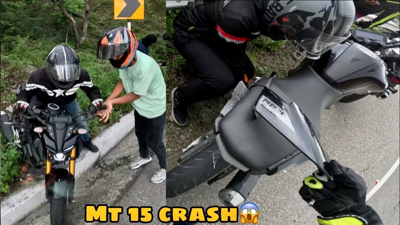 MT 15 CRASH 😱| LIVE ACCIDENT 😨