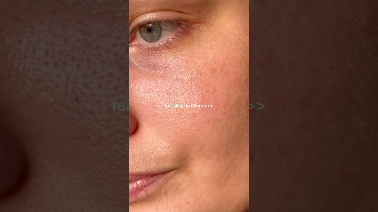 Real skin over filters always!! #realskin #poresarenormal #skintexture #over40skin #nofilter #glowy