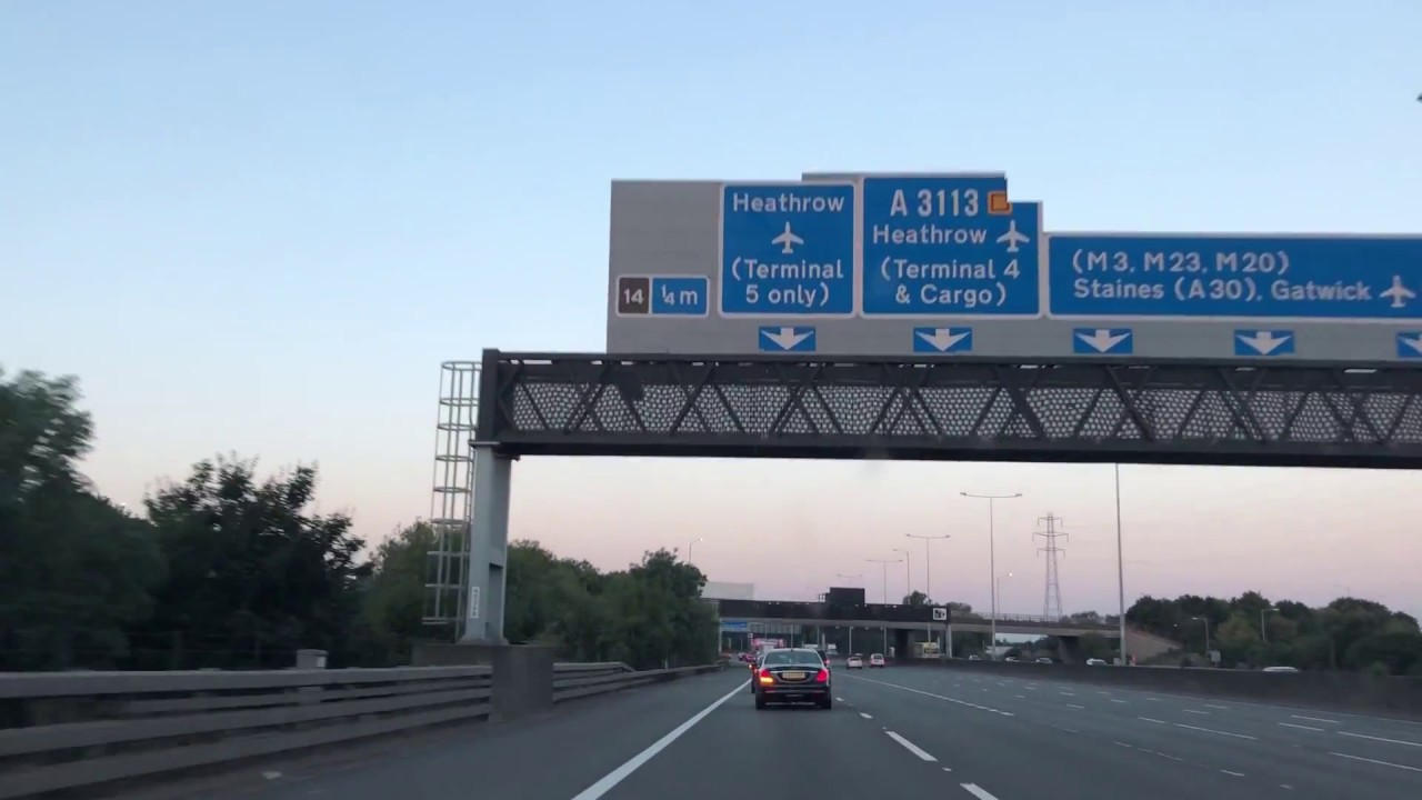 Heathrow Terminal 5 by car to passenger drop off (2018)
