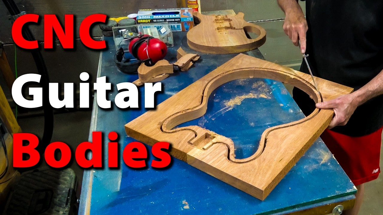 Making Hollow And Solid Guitar Bodies On A CNC Machine