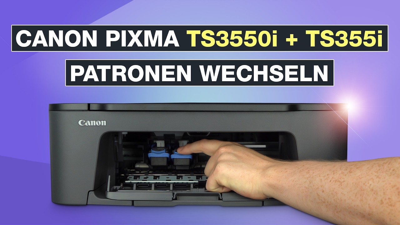 Canon Pixma TS3550i Patronen wechseln ✅ Auch f&uuml;r TS3551i  - Testventure