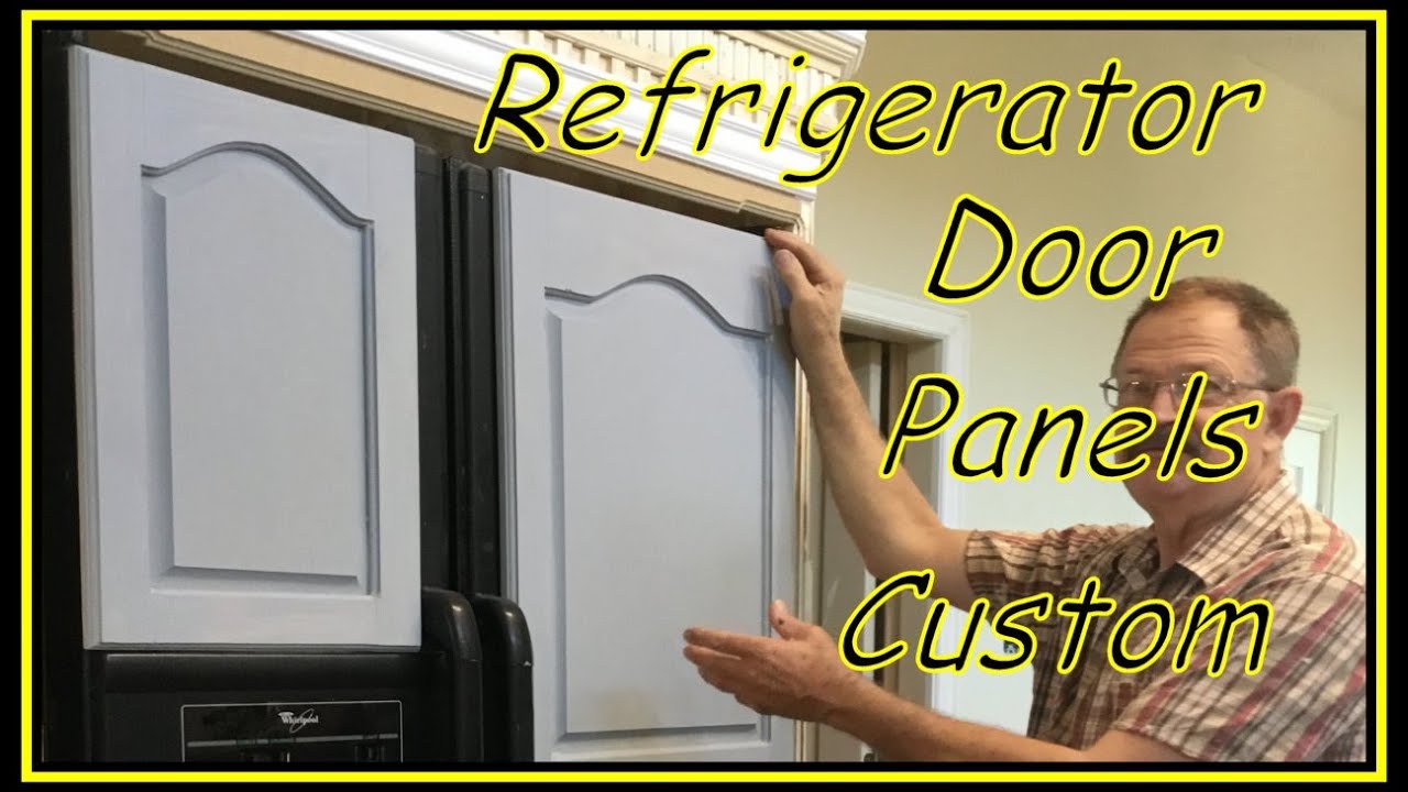 Refrigerator Overlay Wood Door Panels Custom Built for Under $120.