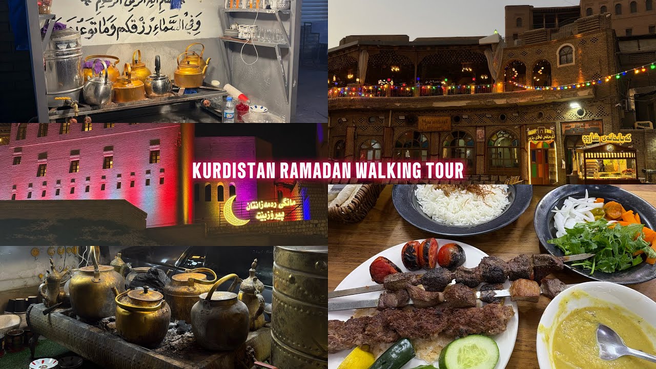 ERBIL (HEWLÊR) KURDISTAN 2026 4K WALKING TOUR | IFTAR TIME (Ramadan) NIGHTLIFE & STREETFOOD. 