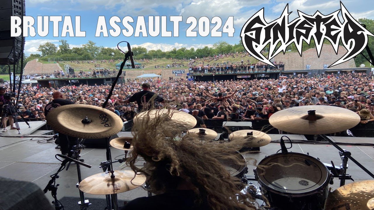SINISTER - Sadistic Intent (live drum cam on Brutal Assault 2024)