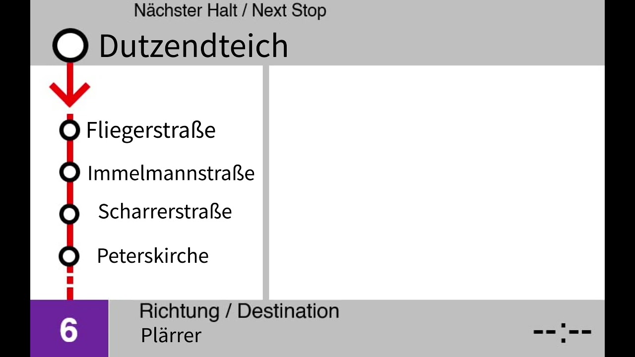 Ansage Bis Westfriedhof Linie 8/6 VAG Nürnberg