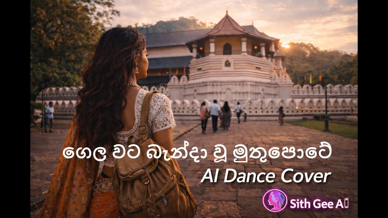 Gela Wata Bandau Muthu Pote ගෙල වට බැන්දා වූ මුතු පොටේ - AI Dance Cover | Indo-Lanka Fusion