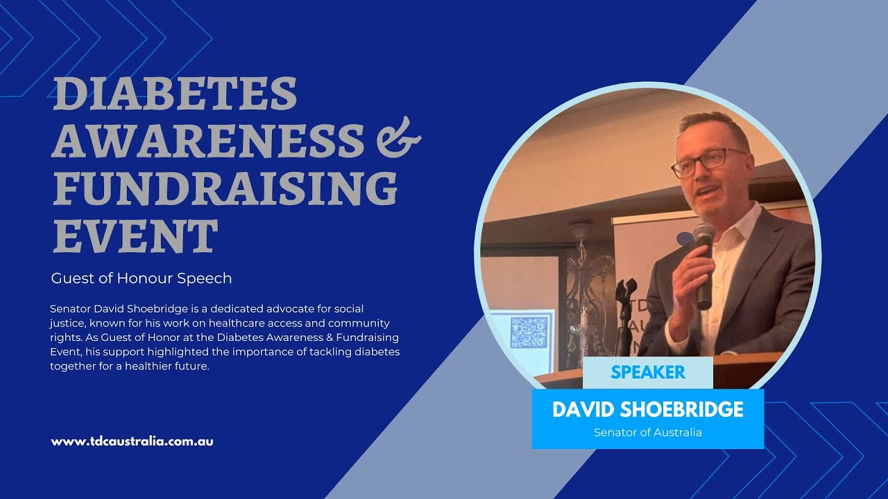 Senator David Shoebridge's Commitment to Diabetes Awareness